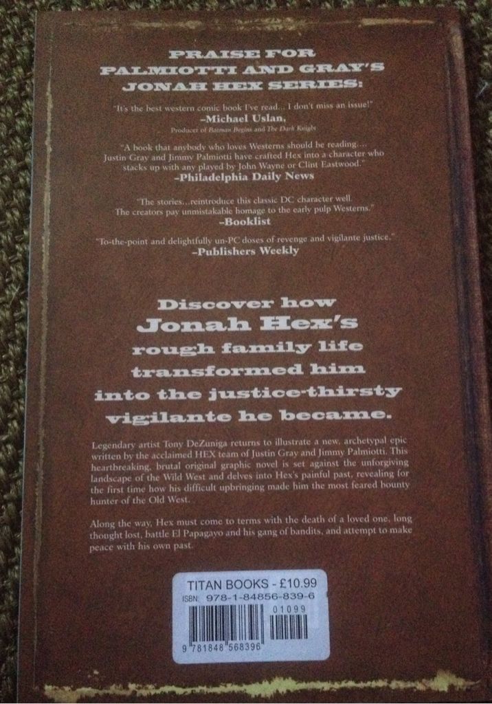 Jonah Hex: No Way Back  (Titan Publishing Company) book collectible [Barcode 9781848568396] - Main Image 2