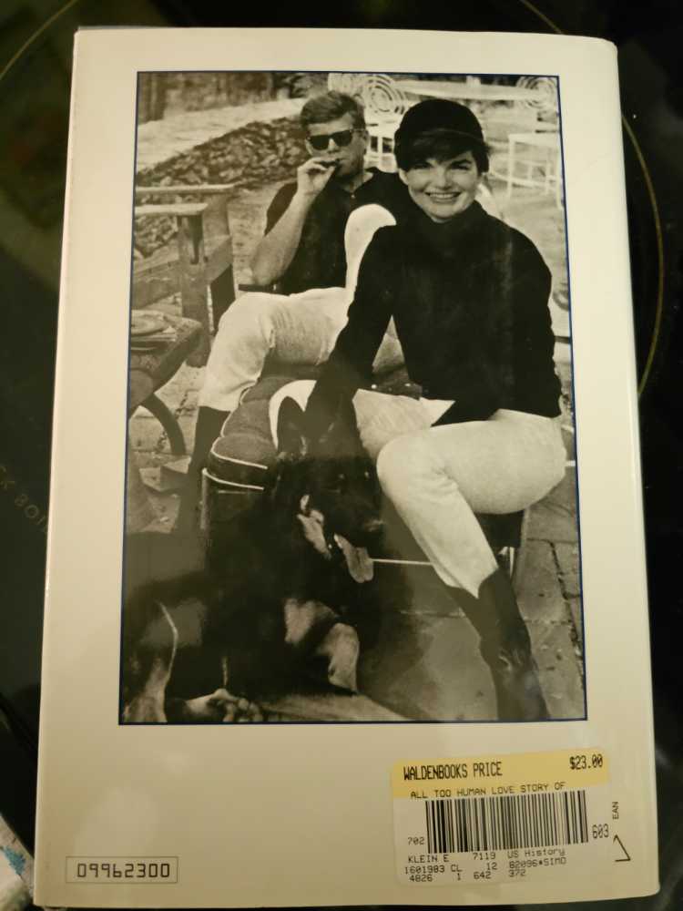 JFK: All Too Human: The Love Story of Jack and Jackie Kennedy - Edward Klein (Pocket  Books - Hardcover) book collectible [Barcode 9780671501877] - Main Image 2