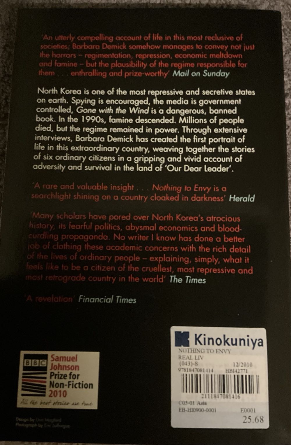 Nothing to Envy - Barbara Demick (Granta - Paperback) book collectible [Barcode 9781847081414] - Main Image 2