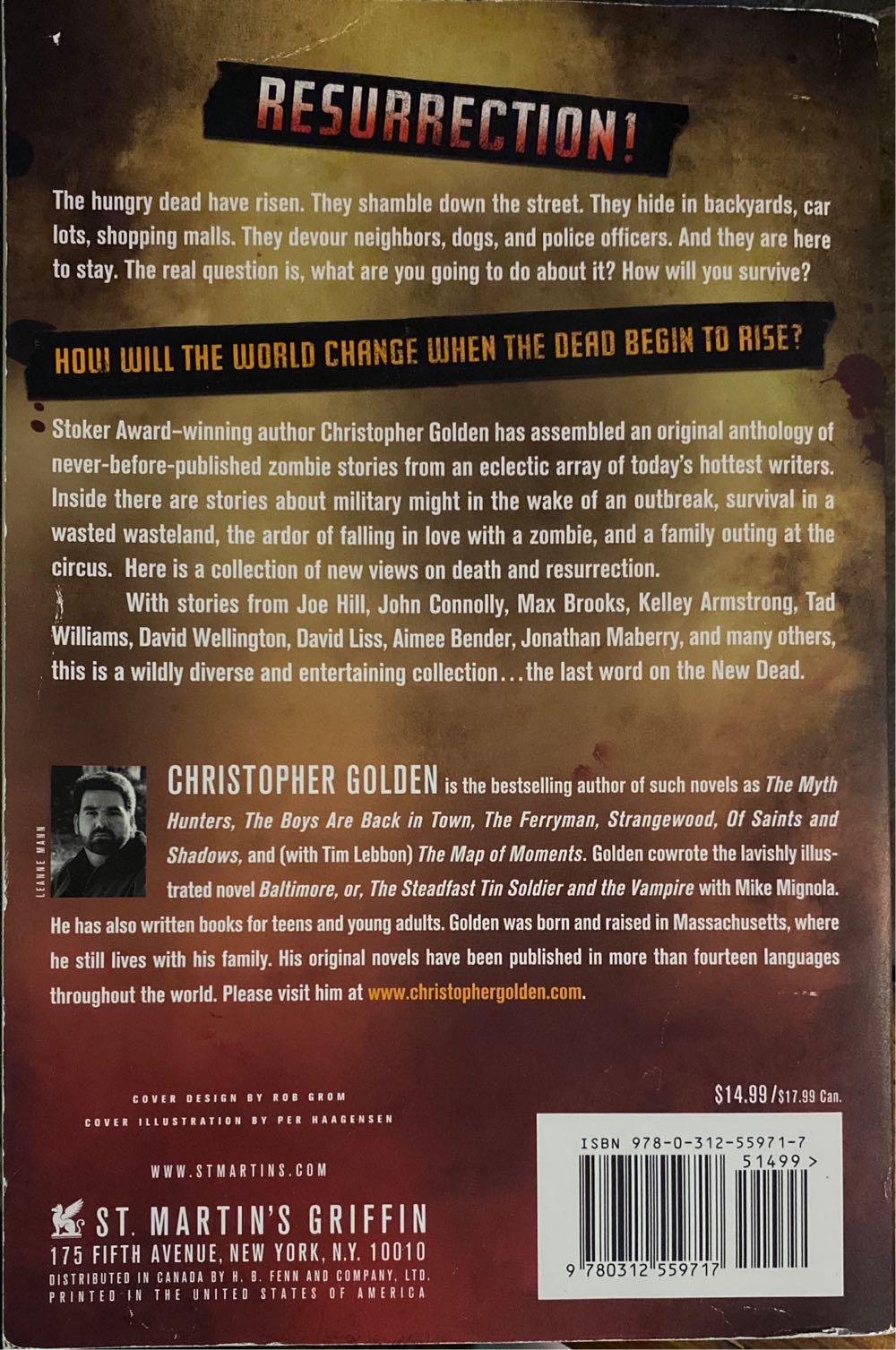 The New Dead - Christopher Golden (St. Martin’s Press - Paperback) book collectible [Barcode 9780312559717] - Main Image 2
