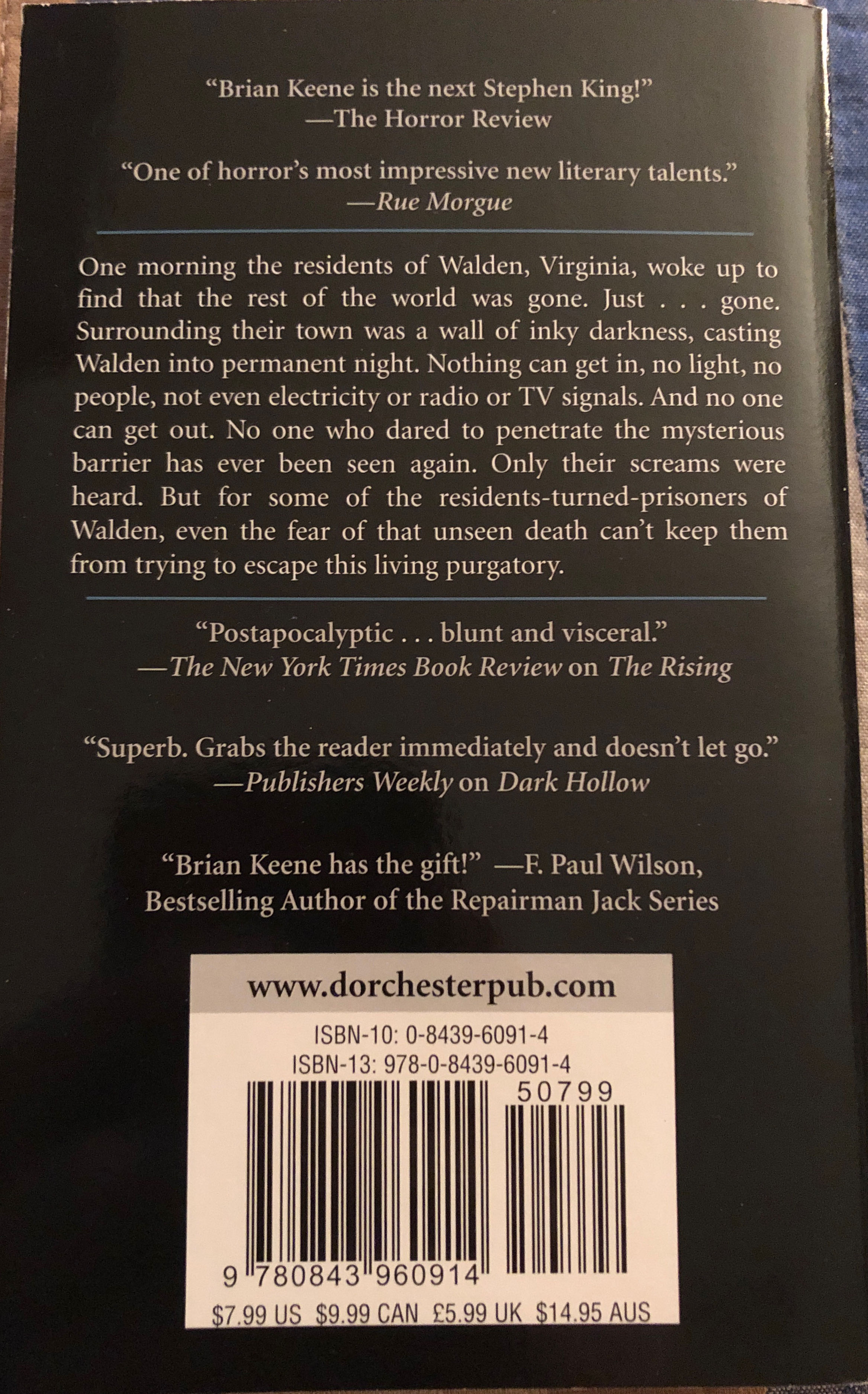 Darkness on the Edge of Town - Brian Keene (Leisure - Paperback) book collectible [Barcode 9780843960914] - Main Image 2