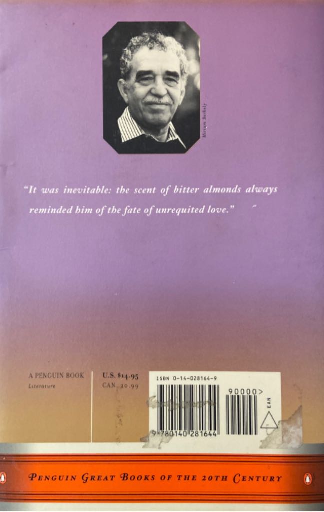 Love in the Time of Cholera - Gabriel Garcia Marquez (Great Books - Paperback) book collectible [Barcode 9780140281644] - Main Image 2