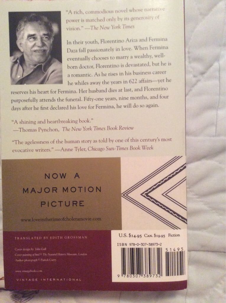 Love in the Time of Cholera - Gabriel Garcia Marquez (NO - Paperback) book collectible [Barcode 9780307389732] - Main Image 2