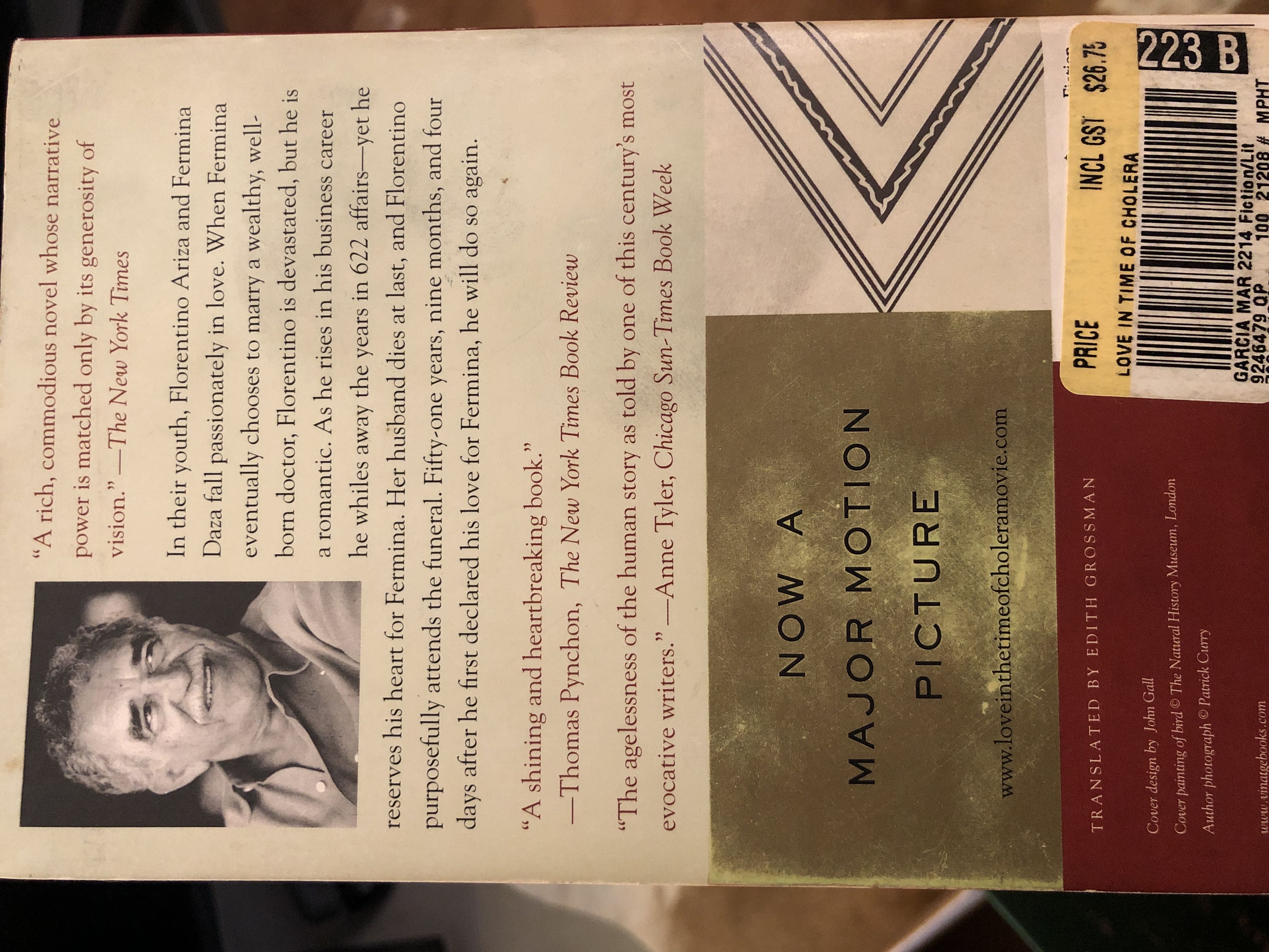 Love in the Time of Cholera - Gabriel Garcia Marquez (Alfred A. Knopf - Paperback) book collectible [Barcode 9780394561615] - Main Image 2