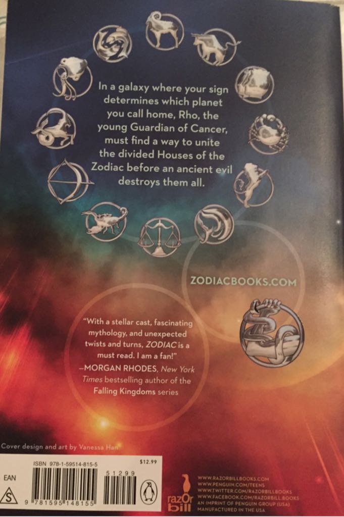 Zodiac  book collectible [Barcode 9781595148155] - Main Image 2