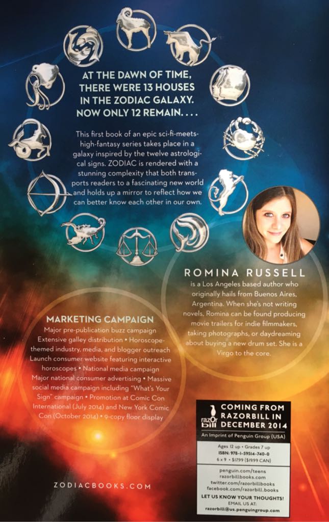 Zodiac  (Razor Bill Penguin - Paperback) book collectible - Main Image 2