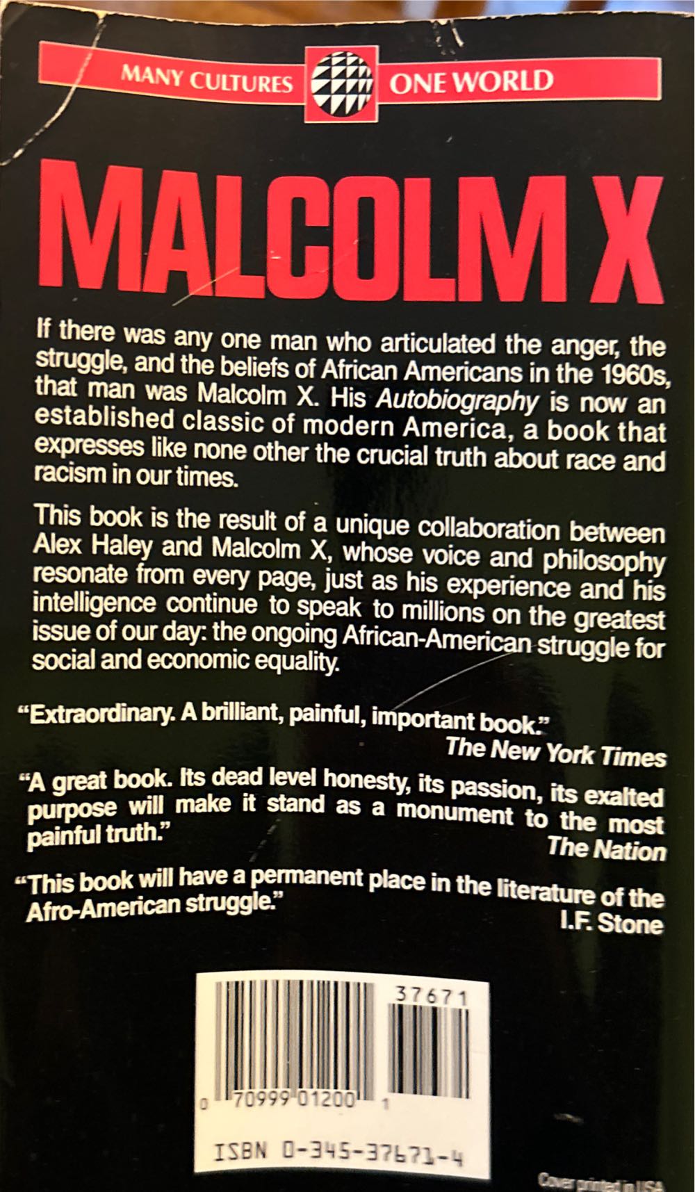Autobiography of Malcolm X, The - Malcolm X (Ballantine Books - Paperback) book collectible [Barcode 9780345376718] - Main Image 2