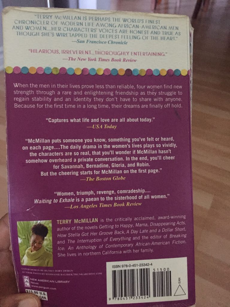 Waiting to Exhale - Terry McMillan book collectible [Barcode 9780451233424] - Main Image 2