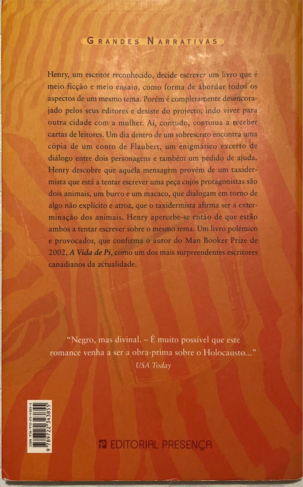 Beatriz E Virgilio - Yann Martel (Editorial Presença) book collectible [Barcode 9789722343855] - Main Image 2