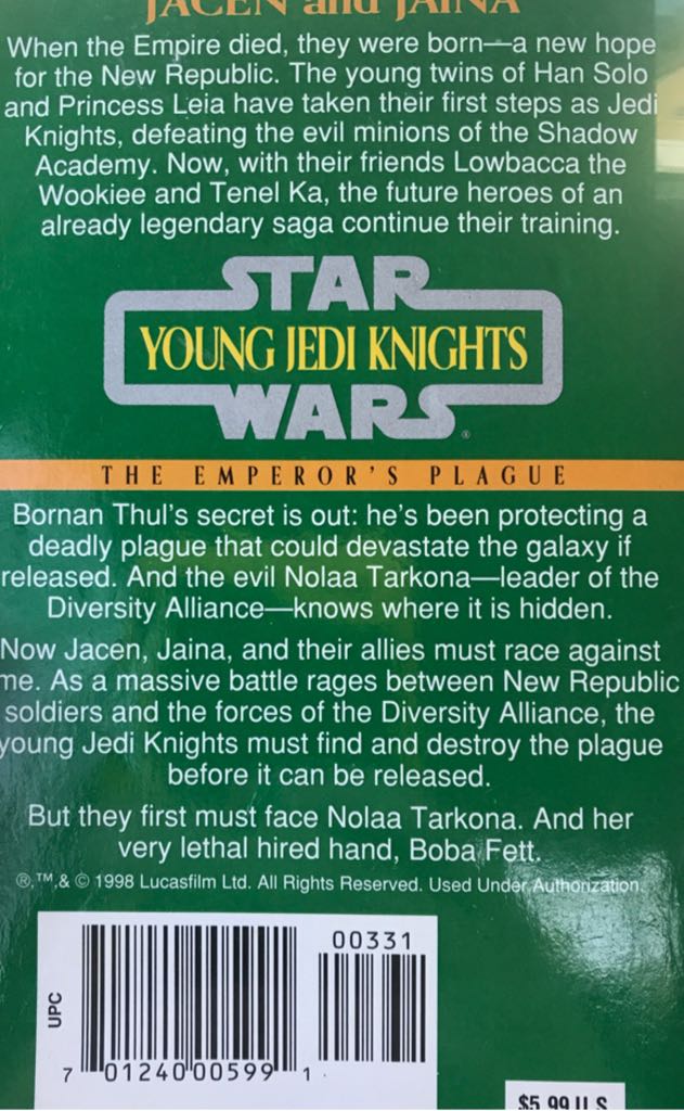 Star Wars: The Emperors Plague - Anderson, Kevin book collectible - Main Image 2