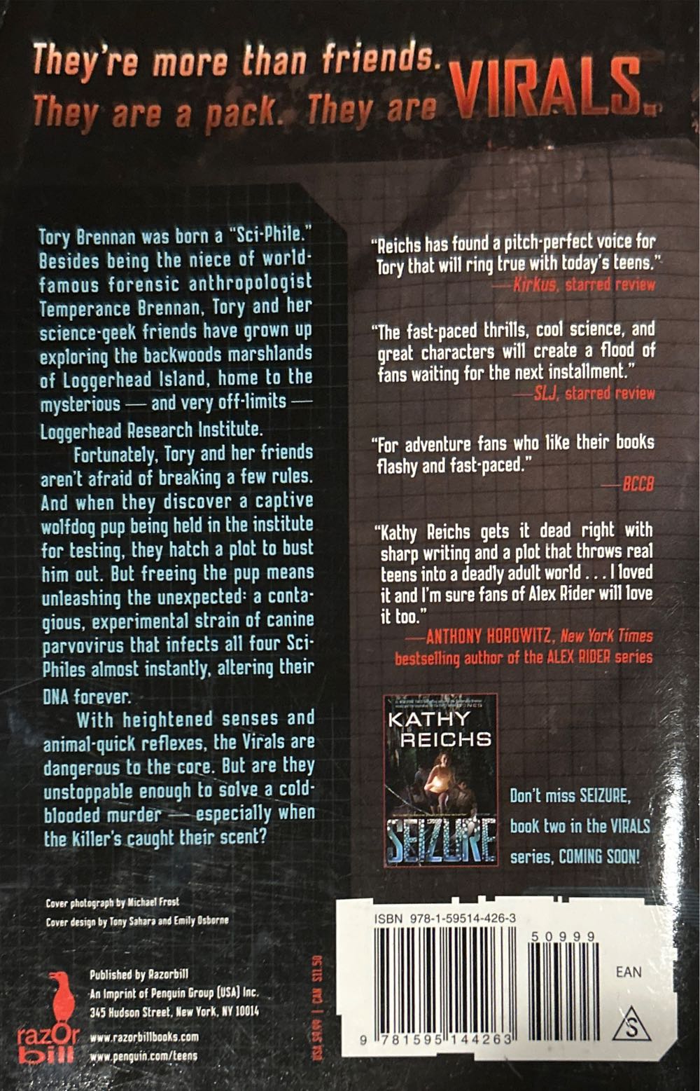 Virals - Kathy Reichs (Puffin Books - Paperback) book collectible [Barcode 9781595144263] - Main Image 2