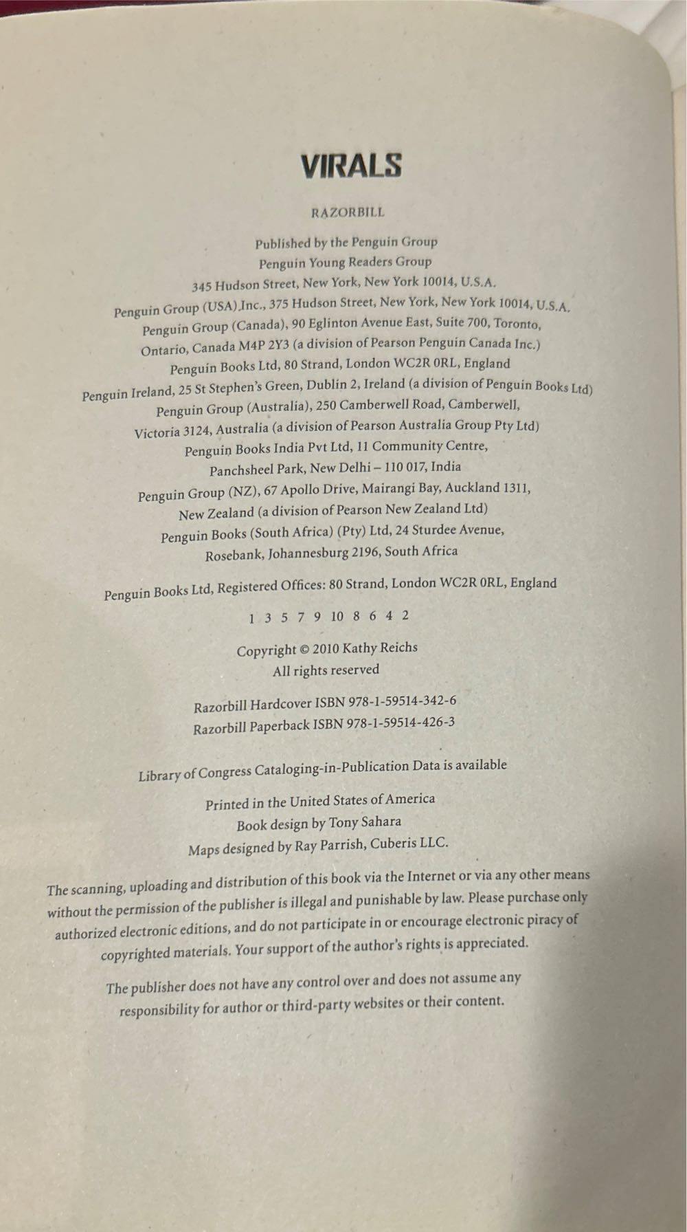 Virals - Kathy Reichs (Puffin Books - Paperback) book collectible [Barcode 9781595144263] - Main Image 3