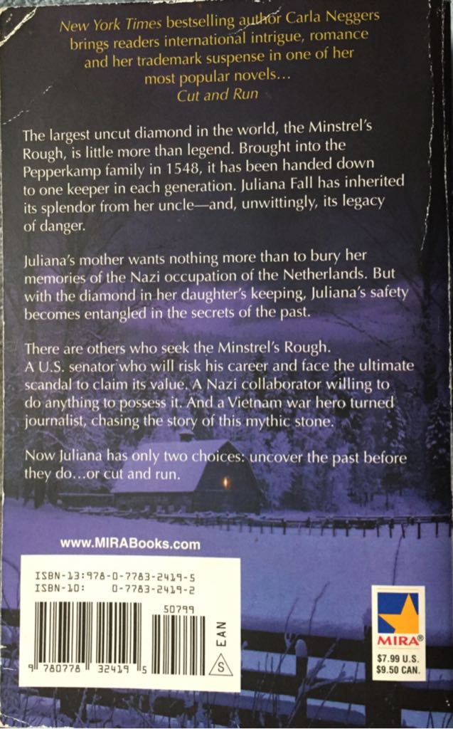 Cut And Run - Carla Neggers (Mira - Paperback) book collectible [Barcode 9780778324195] - Main Image 2