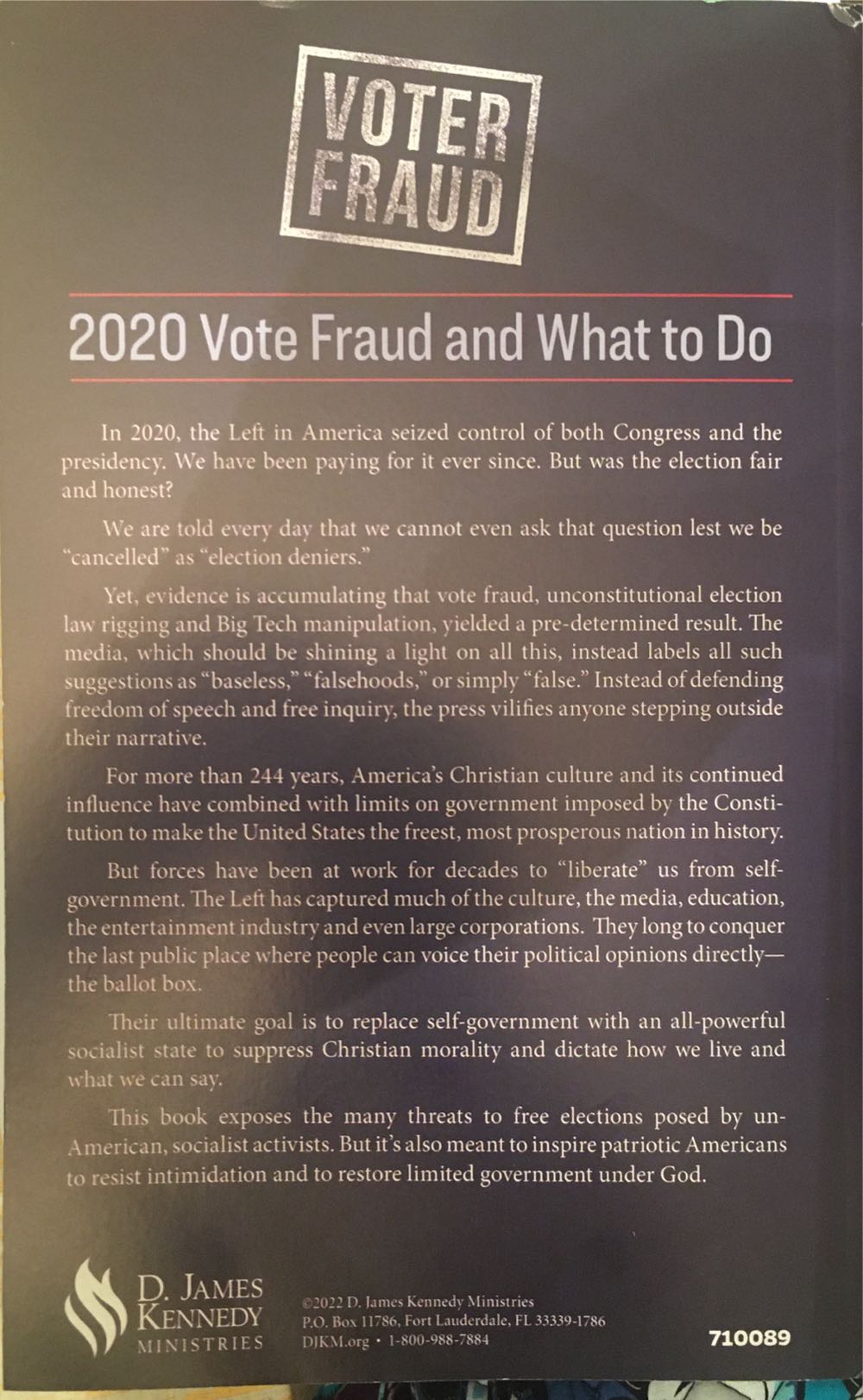 CROOKED-What Really Happened In The 2020 Election and how to stop the fraud - Robert H. Knight (D James Kennedy Ministries) book collectible [Barcode 9780375841910] - Main Image 2