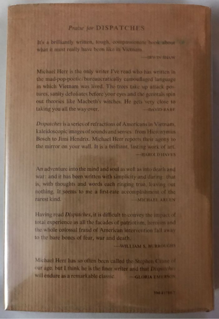 Dispatches - Michael Herr (Alfred A Knopf - Hardcover) book collectible - Main Image 2