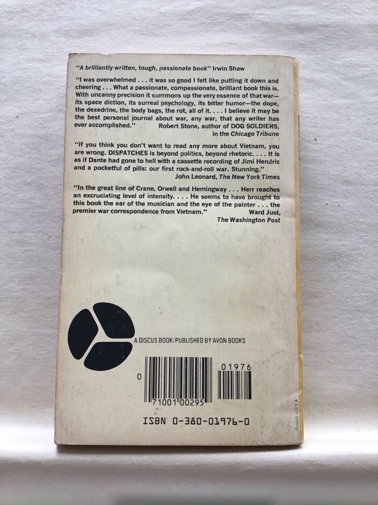 Dispatches - Michael Herr (A Discus Book; Avon Books) book collectible - Main Image 2