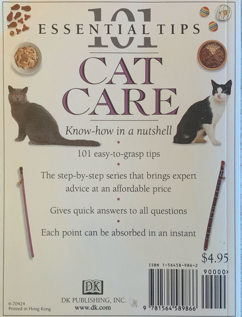 Cat Care: 101 Essential Tips - David Taylor (DK Publishing - Paperback) book collectible [Barcode 9781564589866] - Main Image 2