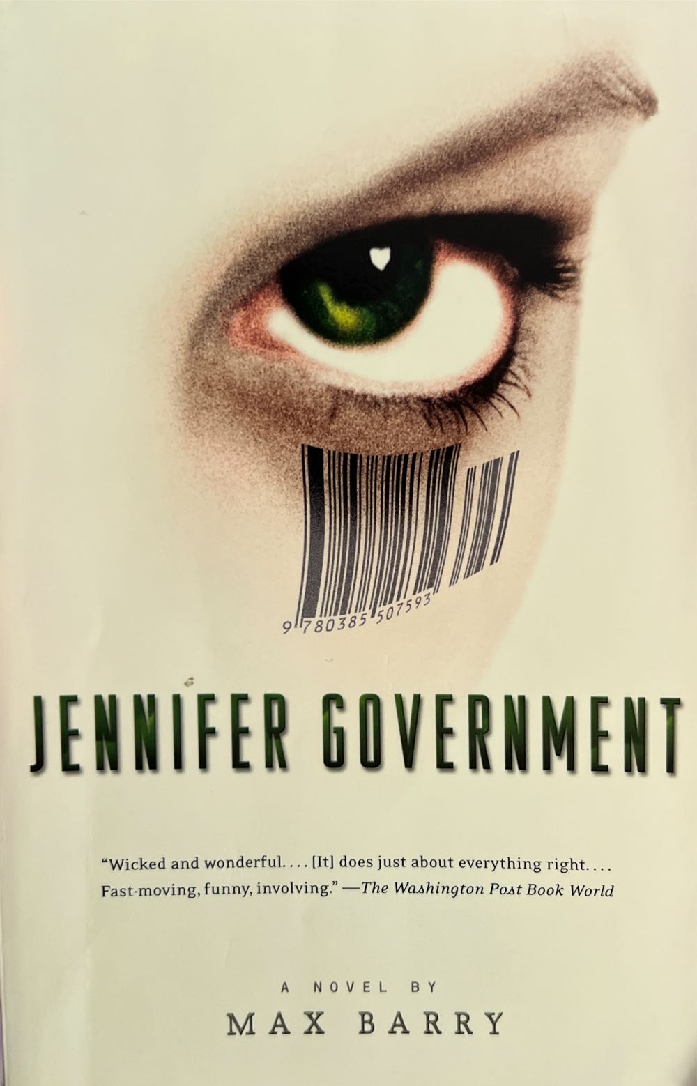 Jennifer Government - Max Barry (Vintage - Paperback) book collectible [Barcode 9781400030927] - Main Image 2