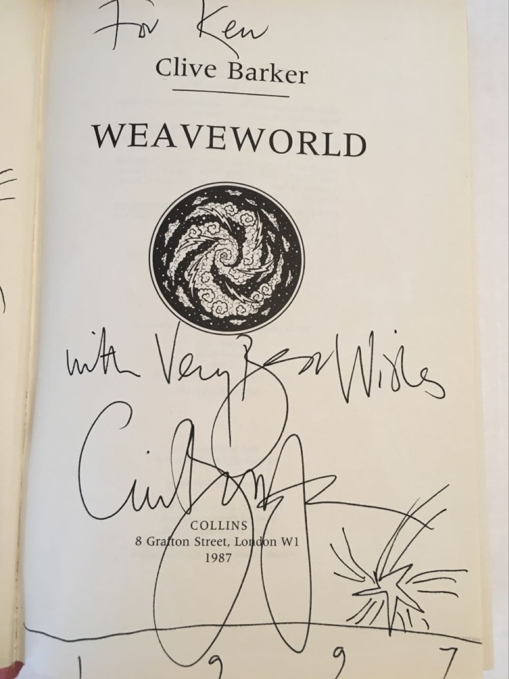Weaveworld - Clive Barker (HarperCollins - Hardcover) book collectible [Barcode 9780002232548] - Main Image 2