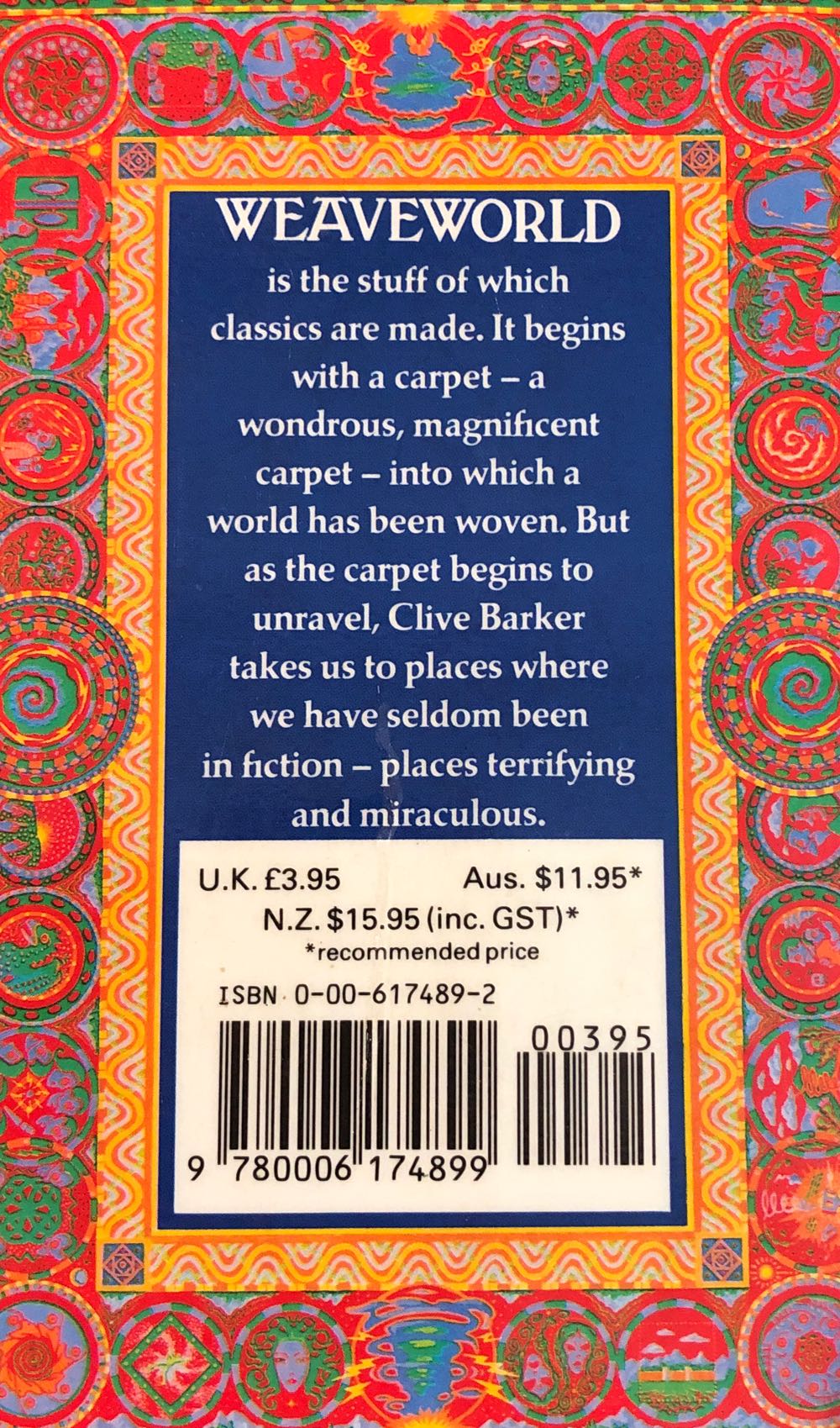 Weaveworld - Clive Barker (Fontana - Paperback) book collectible [Barcode 9780006174899] - Main Image 2