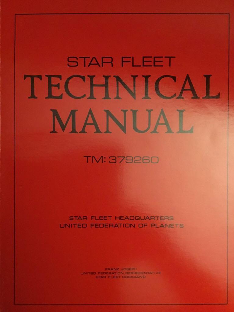 Star Trek: Star Fleet Technical Manual - Joseph Franz (Ballantine Book - Hardcover) book collectible [Barcode 9781852863968] - Main Image 2