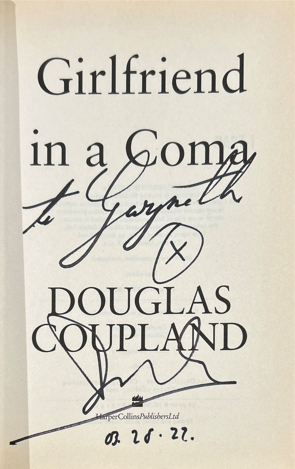 Girlfriend In A Coma - Douglas Coupland (Hardcover) book collectible [Barcode 9780002243964] - Main Image 2