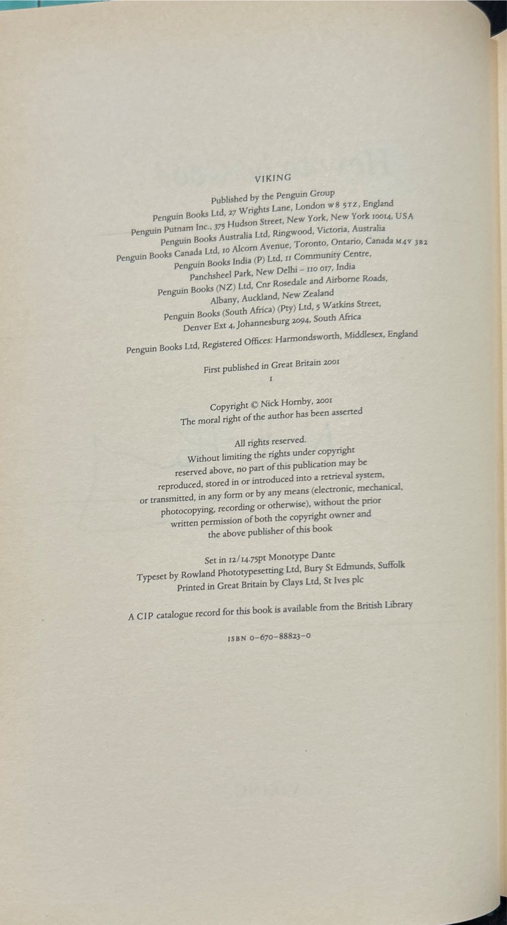 How to be Good - Nick Hornby (Penguin/Viking - Hardcover) book collectible [Barcode 9780670888238] - Main Image 3