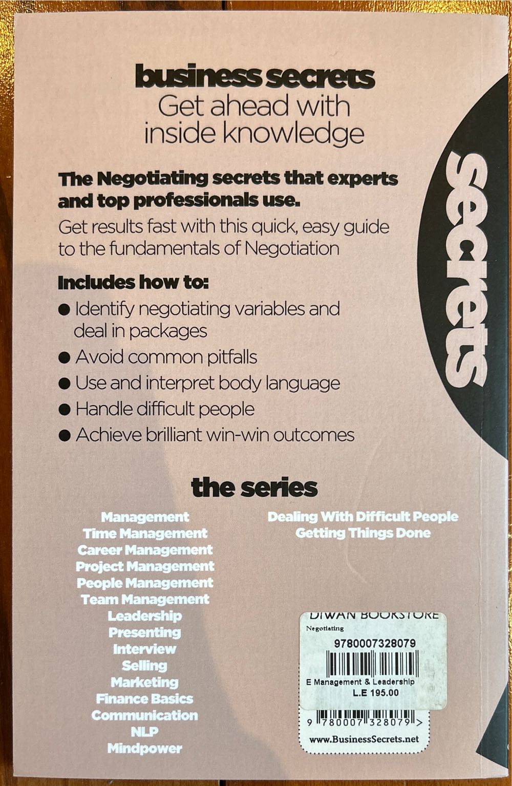 Negotiating - ISBN 978-0-00-732807-9 - Brown David book collectible [Barcode 9780007328079] - Main Image 2