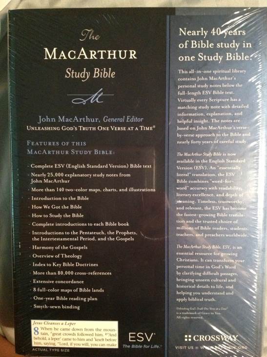 Bible, Macarthur Study (ESV) - God book collectible [Barcode 9781433504006] - Main Image 2