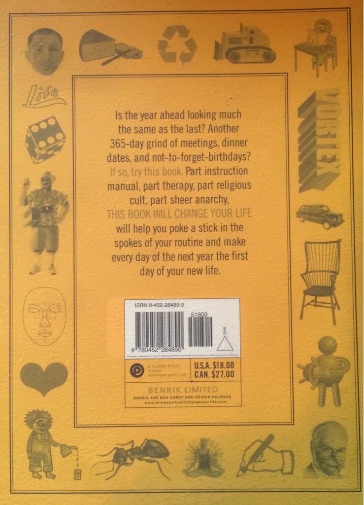 This Book Will Change Your Life - Benrik (Penguin - Paperback) book collectible [Barcode 9780452284890] - Main Image 2