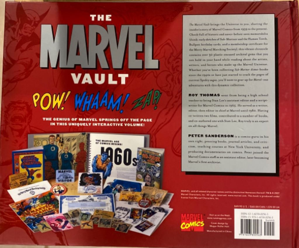 The Marvel Vault - Roy Thomas (Hardcover) book collectible [Barcode 9781603800563] - Main Image 2