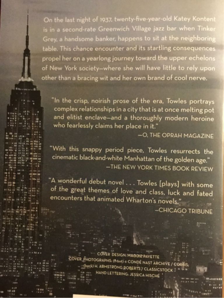 Rules of Civility: A Novel - Amor Towles (Penguin - Paperback) book collectible [Barcode 9780143121169] - Main Image 2