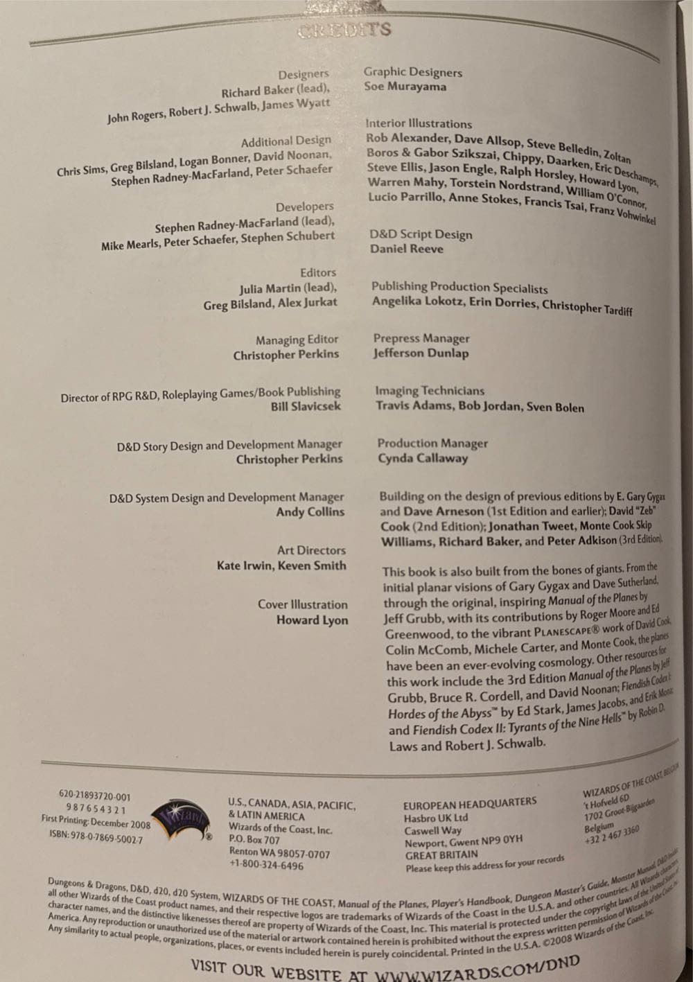 Manual Of The Planes - Cordell/Jeff, Grubb/Dave Noonan Bruce R. (Wizzards Of The Coast, LLC - Hardcover) book collectible [Barcode 9780786950027] - Main Image 3