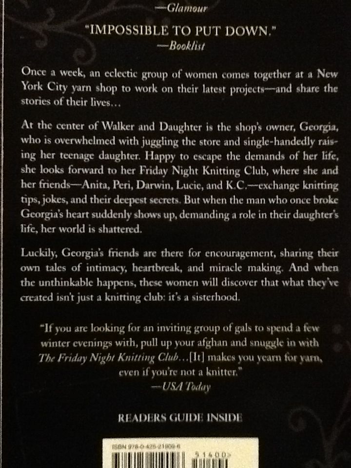 The Friday Night Knitting Club - Kate Jacobs (Berkley Books - Paperback) book collectible [Barcode 9780425219096] - Main Image 2