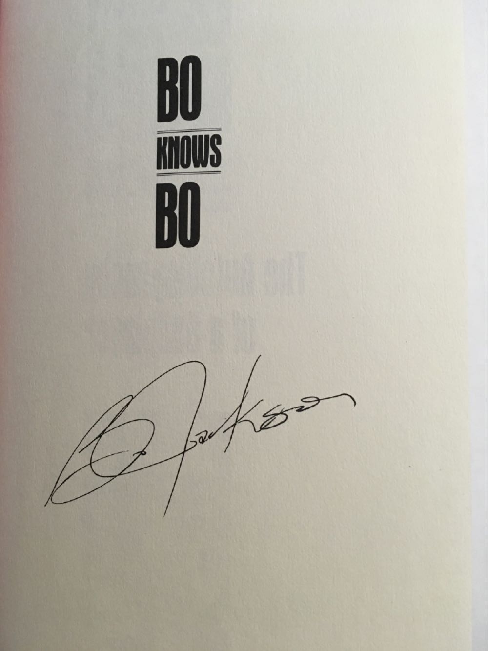 Bo Knows Bo - Bo Jackson (Doubleday - Hardcover) book collectible [Barcode 0385416202] - Main Image 2