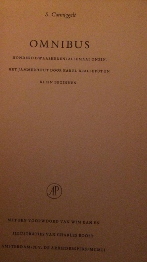 Omnibus  (Arbeiderspers - Hardcover) book collectible - Main Image 2