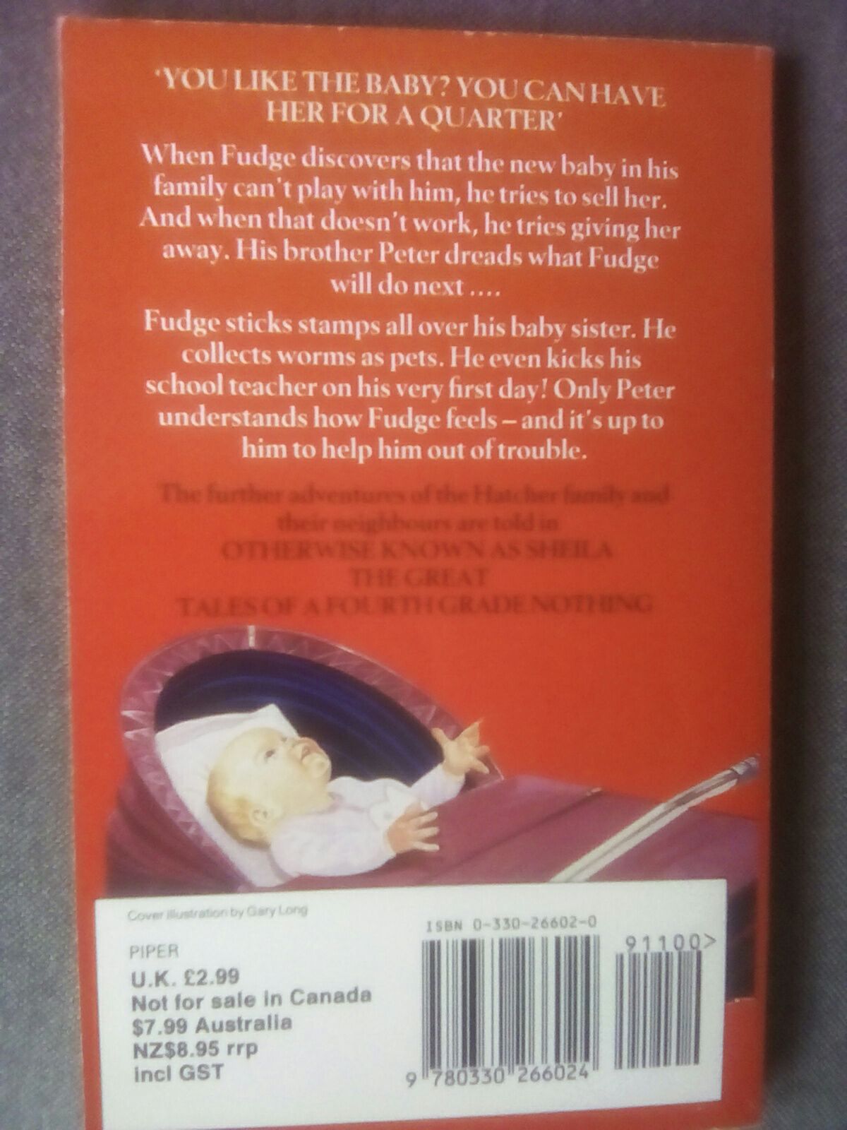 Superfudge - Judy Blume (Paperback) book collectible [Barcode 9780330266024] - Main Image 2