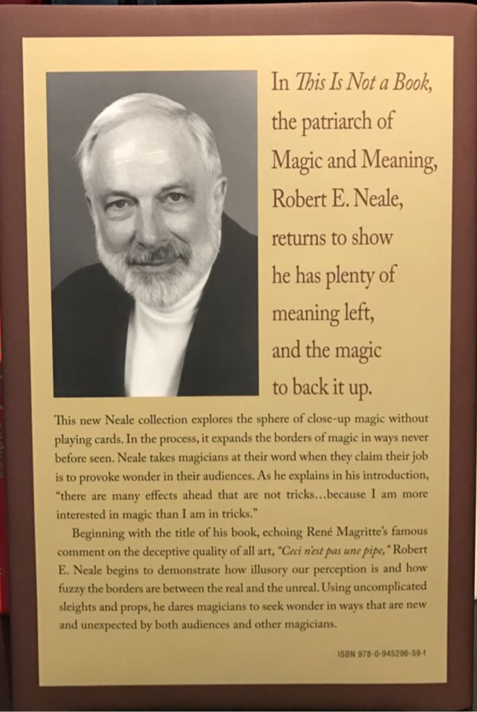 This Is Not A Book - Robert E. Neale (Robert E. Neale And Stephen Minch - Hardcover) book collectible - Main Image 2