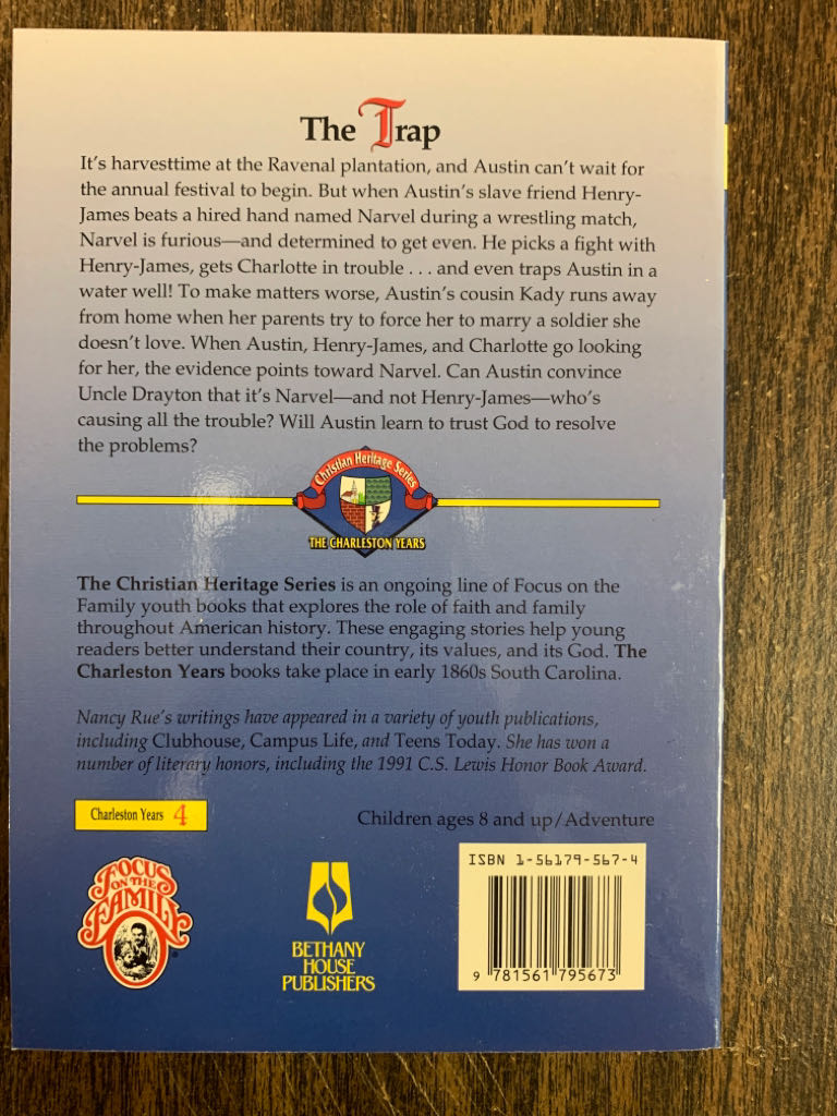 Trap, The - Nancy Rue (Focus on the Family Pub) book collectible [Barcode 9781561795673] - Main Image 2