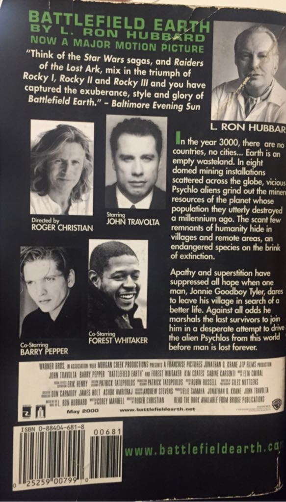 Battlefield Earth - L. Ron Hubbard (Bridge Publications - Paperback) book collectible [Barcode 9780884046813] - Main Image 2