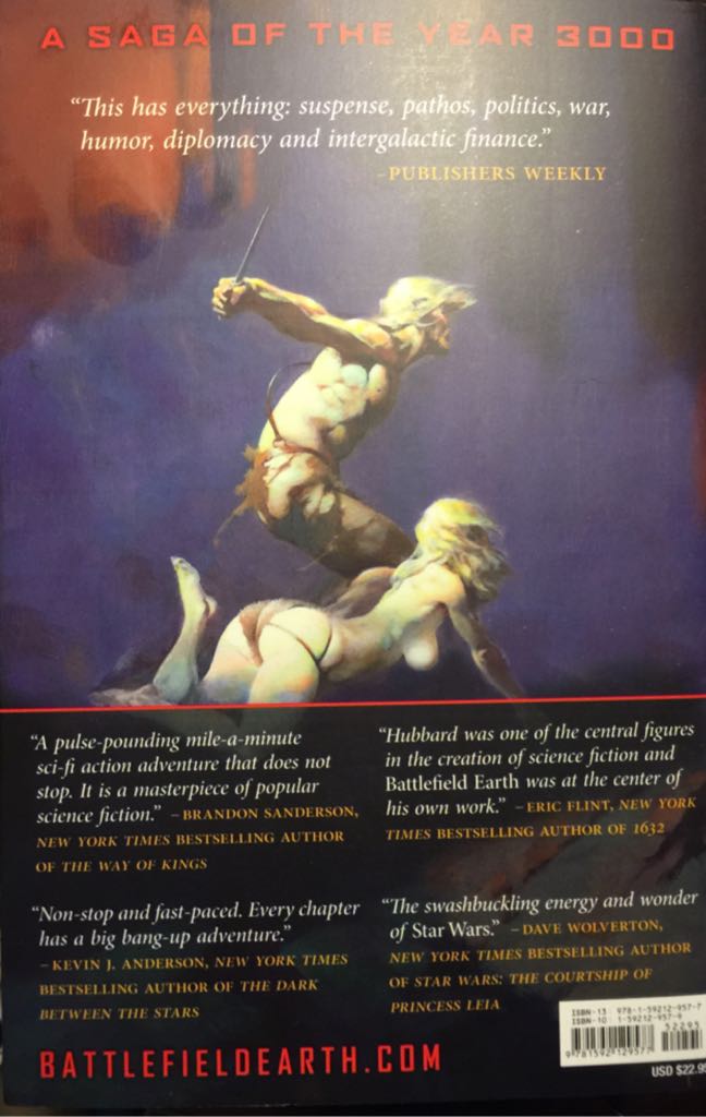 Battlefield Earth - L. Ron Hubbard (Galaxy Press Inc - Trade Paperback) book collectible [Barcode 9781592129577] - Main Image 2