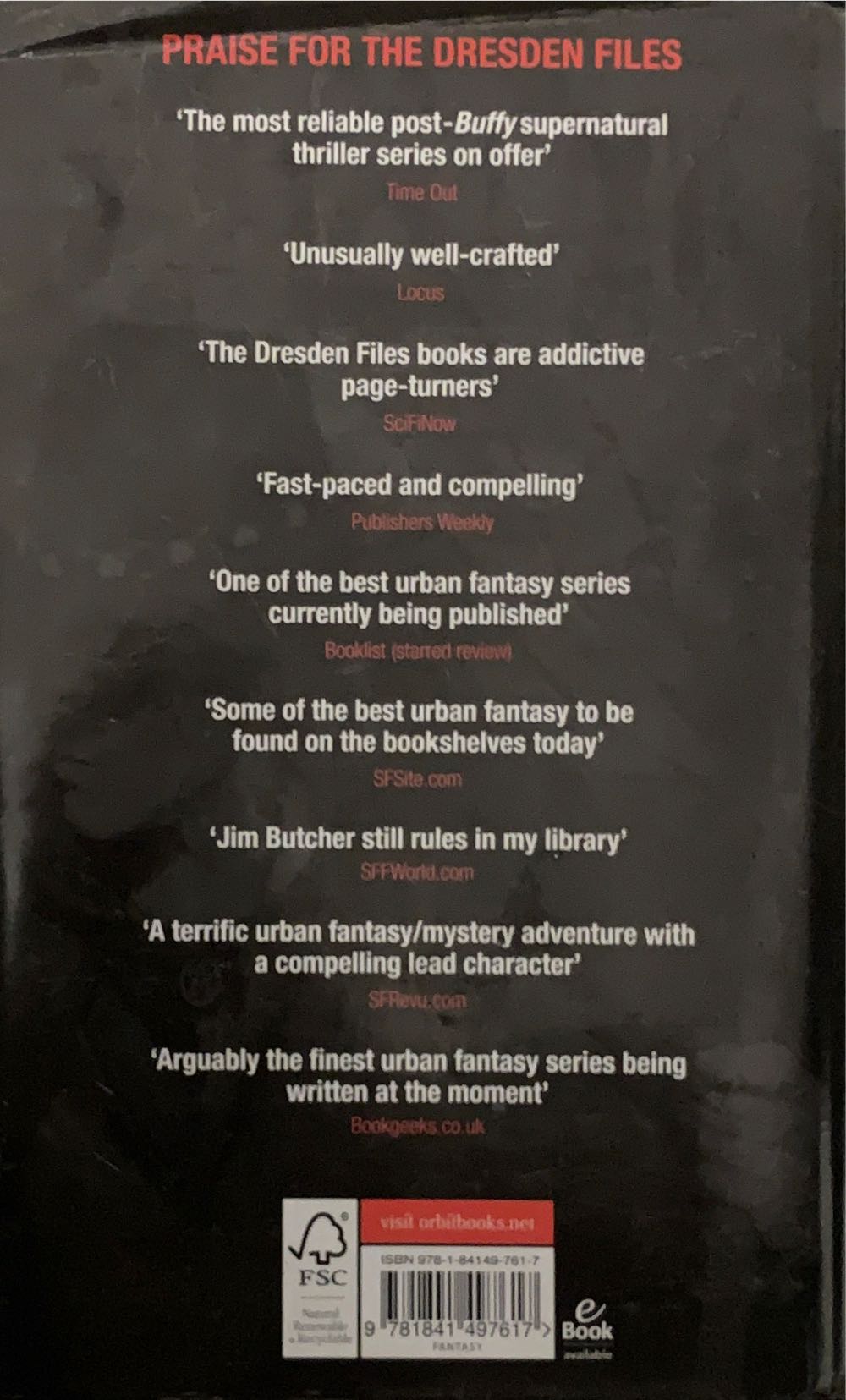 Ghost Story - Jim Butcher (Orbit Books - Hardcover) book collectible [Barcode 9781841497617] - Main Image 2