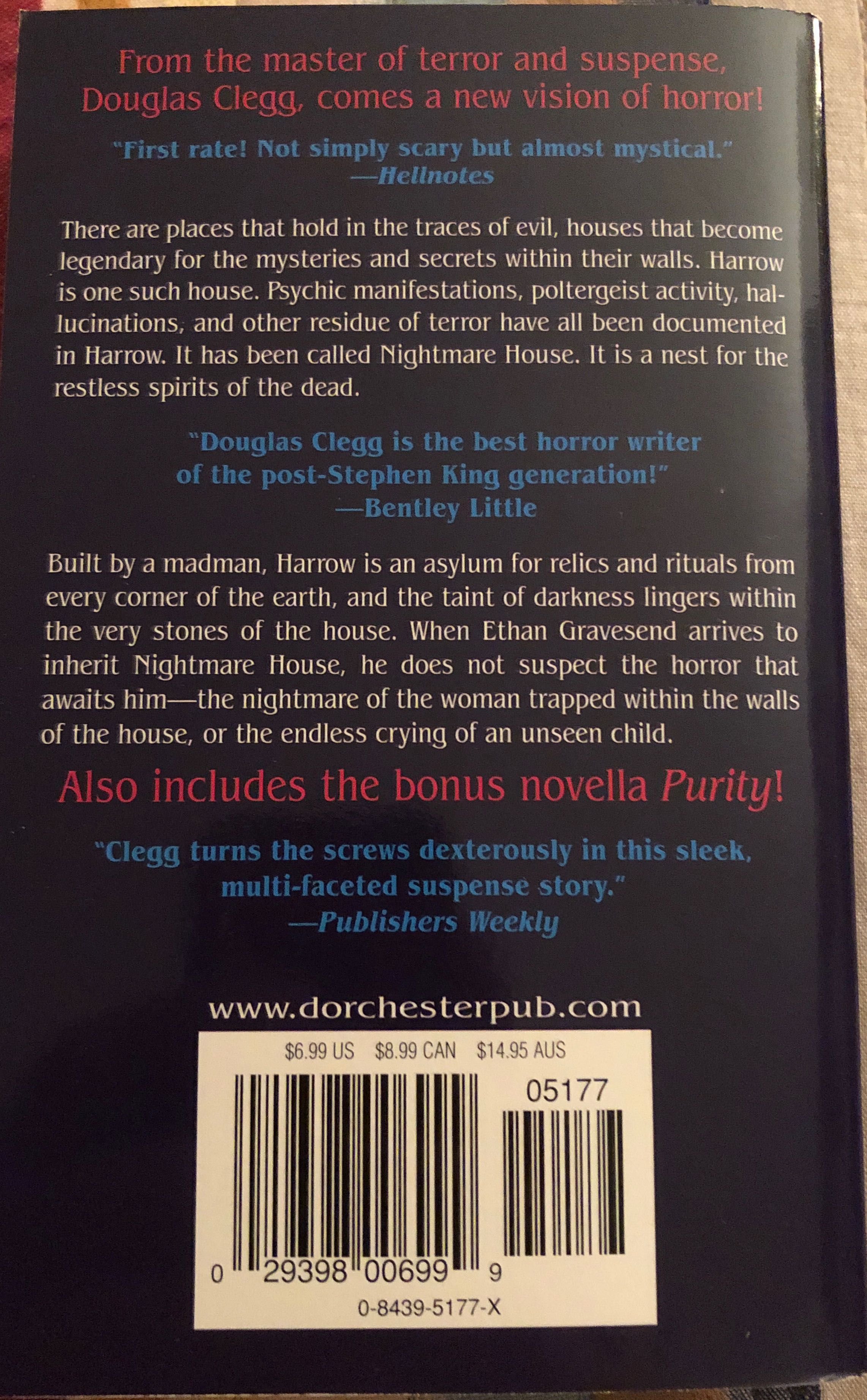 Nightmare House - Douglas Clegg (Leisure - Paperback) book collectible [Barcode 9780843951776] - Main Image 2
