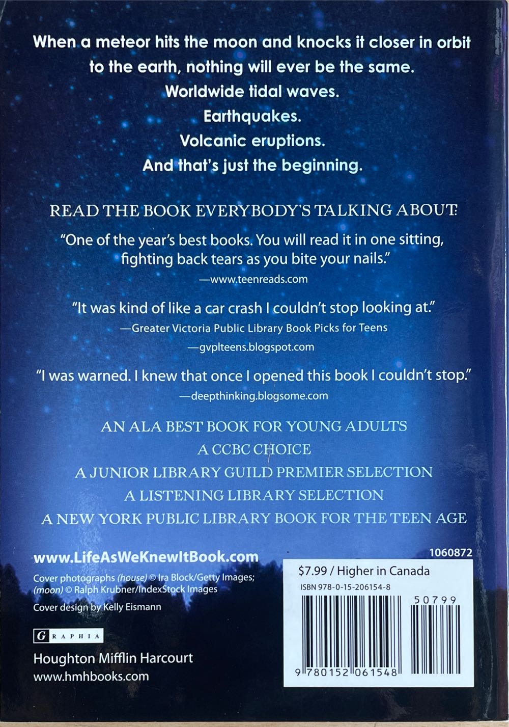 Life As We Knew It - Susan Beth Pfeffer (Harcourt - Paperback) book collectible [Barcode 9780152061548] - Main Image 2