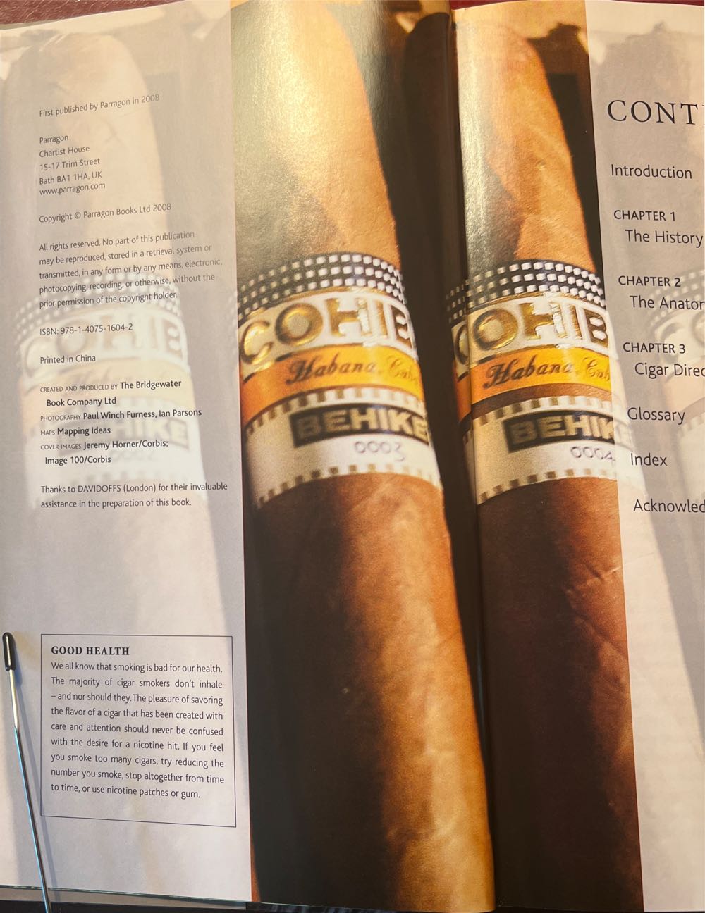The Complete Guide to Cigars - Steve Luck (Parragon Books - Hardcover) book collectible [Barcode 9781407516042] - Main Image 3