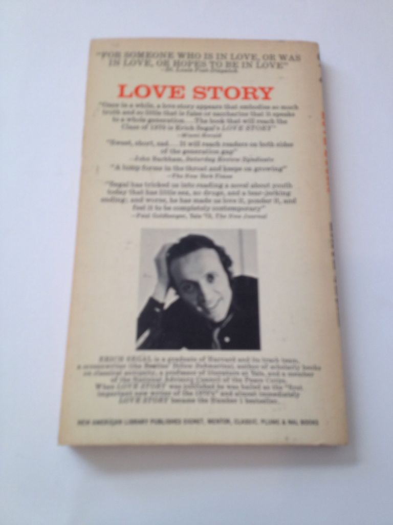 Love Story - Erich Segal (A Signet Book/New American Library - Hardcover) book collectible [Barcode 9780060748098] - Main Image 2