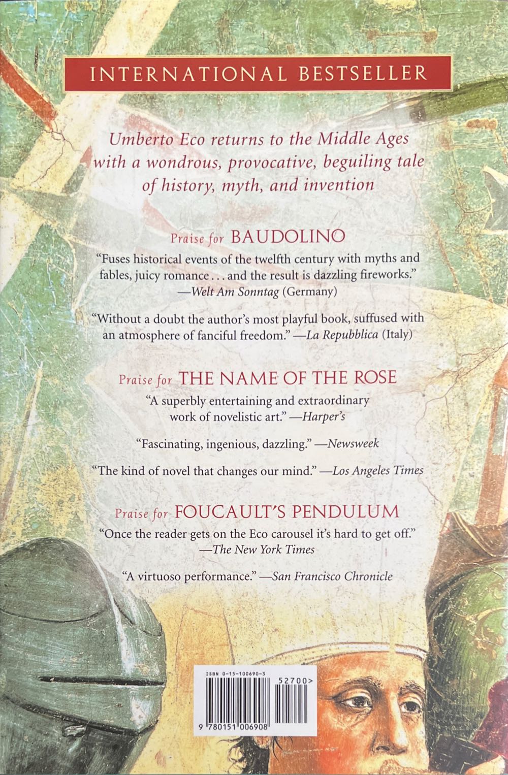 Baudolino - Umberto Eco (Harcourt, Inc. - Hardcover) book collectible [Barcode 9780151006908] - Main Image 2