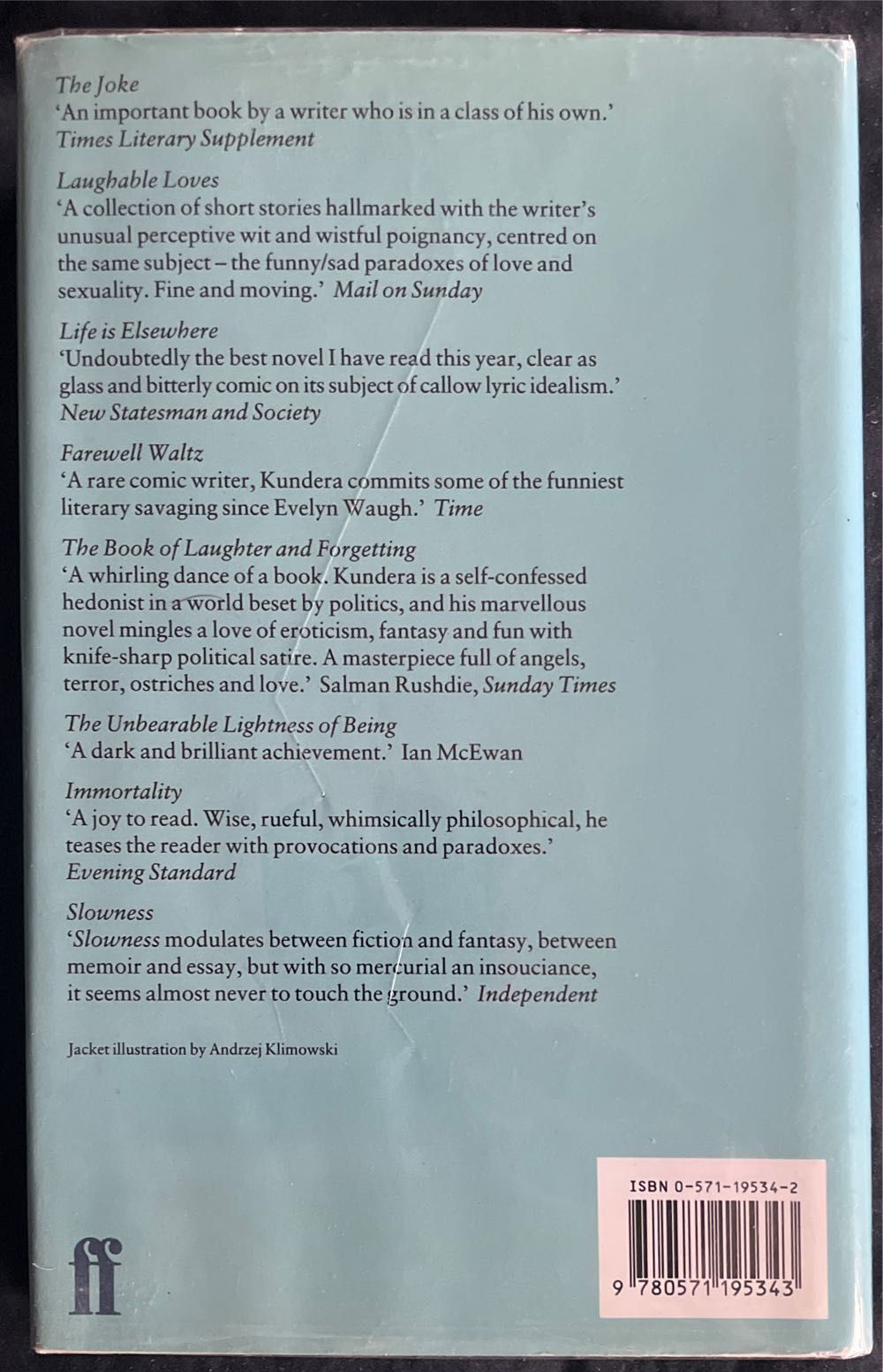 Identity - Milan Kundera (Faber & Faber - Hardcover) book collectible [Barcode 9780571195343] - Main Image 2