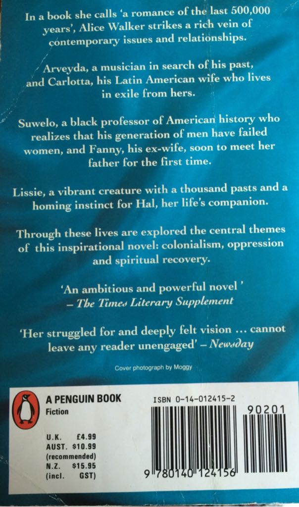 The Temple of My Familiar - Alice Walker (Penguin - Kindle) book collectible [Barcode 9780140124156] - Main Image 2