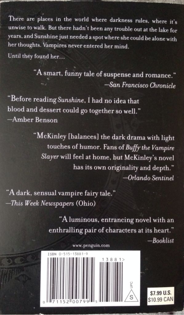 Sunshine - Robin McKinley (Jove Novel - Trade Paperback) book collectible [Barcode 9780515138818] - Main Image 2